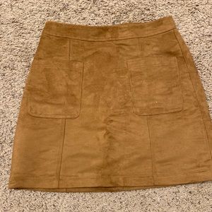Suede skirt